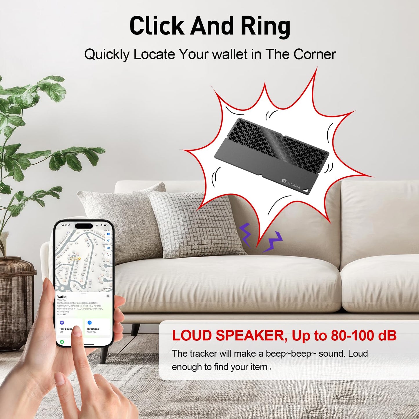 2026 [Apple MFi Certified] (iOS Only) Bluetooth Tracker Smart Card for Apple Find My iPhone Ultra-Thin Wallet GPS Tracker, 5-10 Years Staying Power, Keys Finder & Item Locator for Keys, Bags, Passport