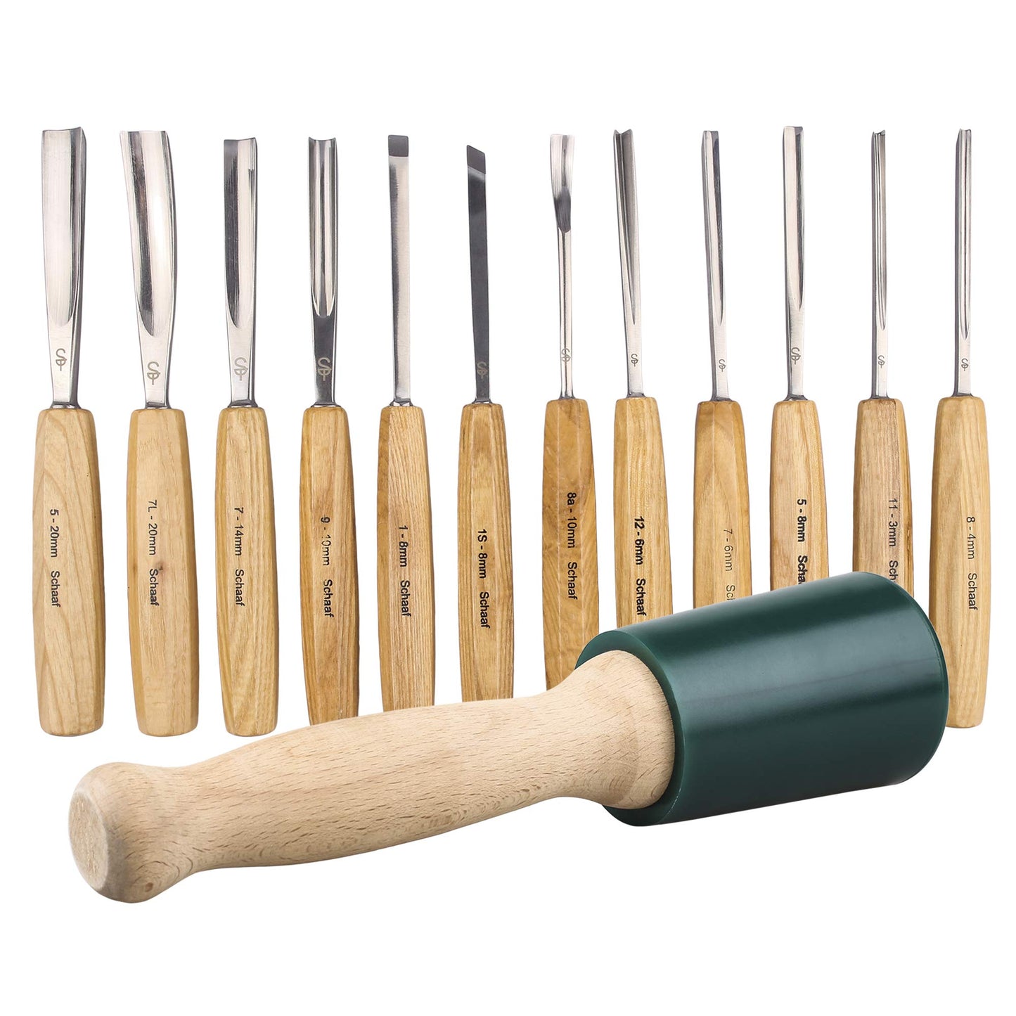 12pc Carving Set and 15oz Carving Mallet Starter Bundle