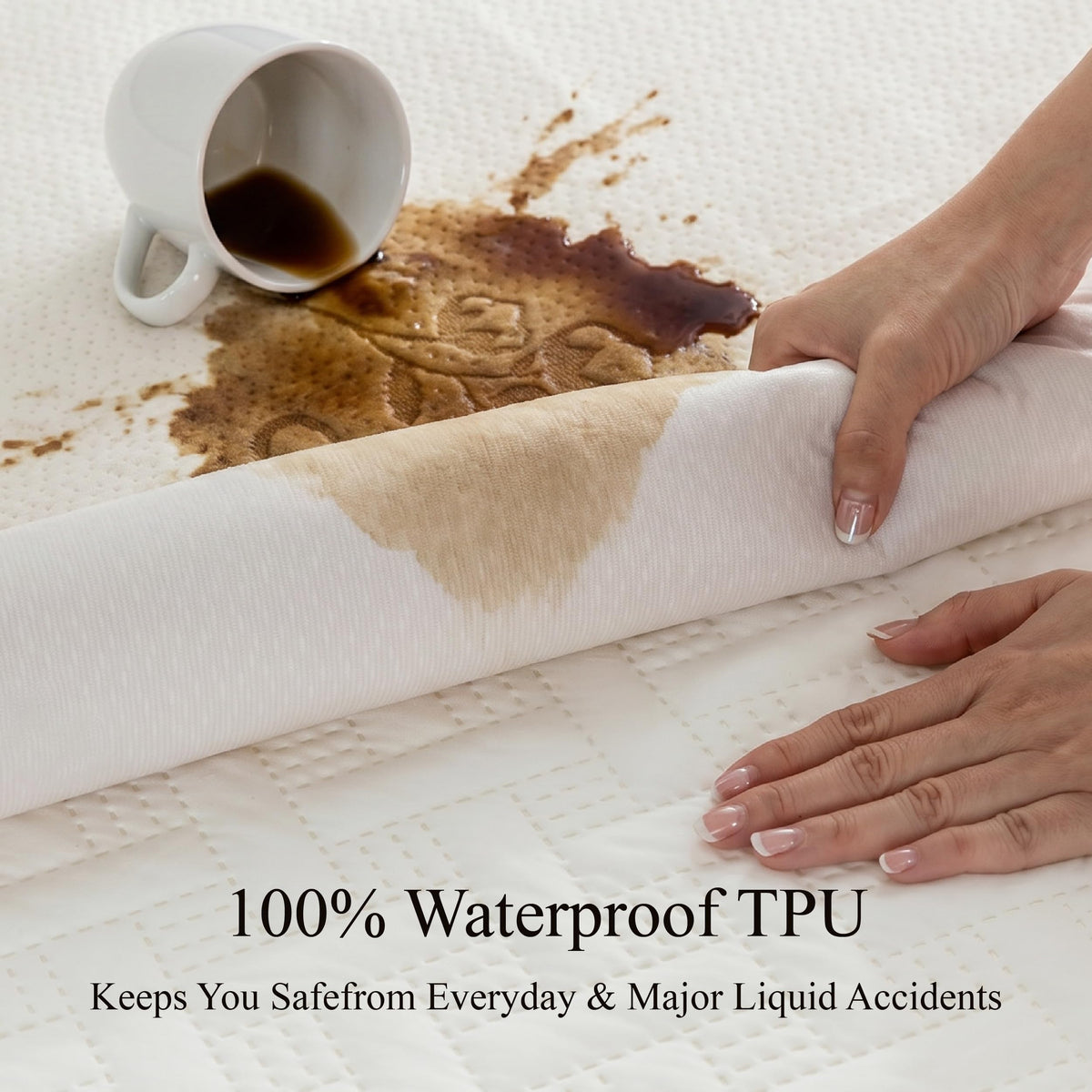 Organic Cotton Surface Mattress Protector Waterproof Full Size
