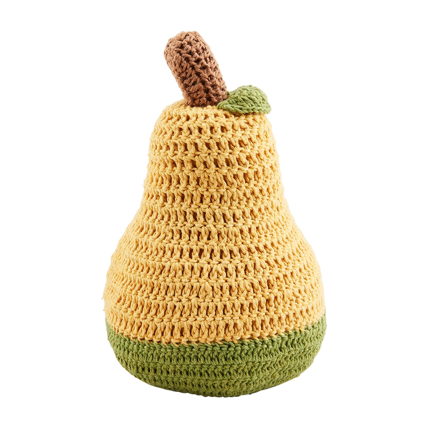 Mud Pie Crochet Large Gourd; 8" x 5 3/4"
