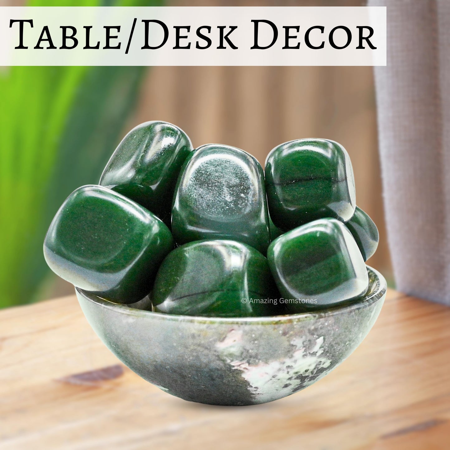 Amazing Gemstone Dark Green Aventurine Crystal Tumbled Stones Polished Rocks - Natural Gem Stones for Healing - DIY Crystals for Protection (1 Piece)