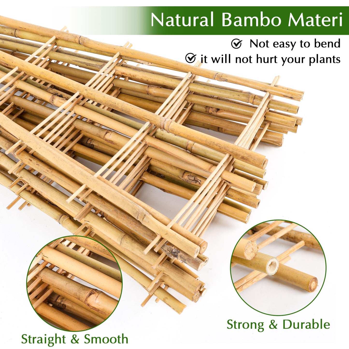 Bamboo Trellis, 12pack 16 Inch Small Plant Wood Bamboo Trellis for Climbing Plants Indoor Potted Plants