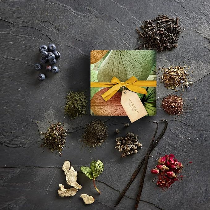 Armenian Herbal Tea “Morning Mood” Blend – 1.4 oz | Premium Wild Mountain Herb Selection Featuring Wild Mint, Saint John’s Wort & Helichrysum | Exquisite Tea Gift Box for Invigorating Mornings and Natural Wellbeing