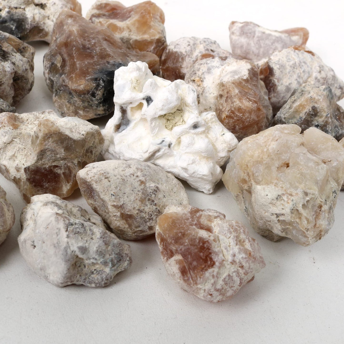REAL-GEMS Natural Raw Healing Crystals Rough Stones for Tumbling, Cabbing, Polishing, Wire Wrapping, Wicca & Reiki Crystal Healing, Mix Gemstones,7 Chakra (Yellow Opal)