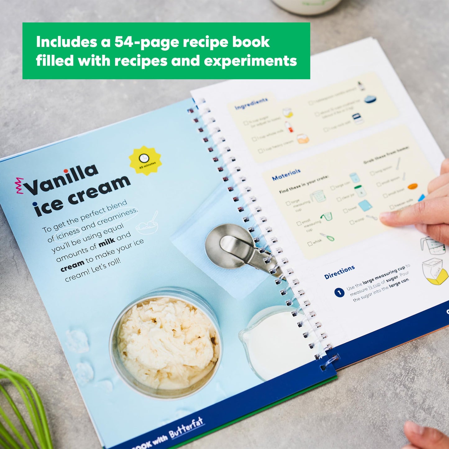KiwiCo - Science of Cooking: Ice Cream, Learning Cooking Through Chemistry Project, STEM Kit & Science Gift for Ages 5+