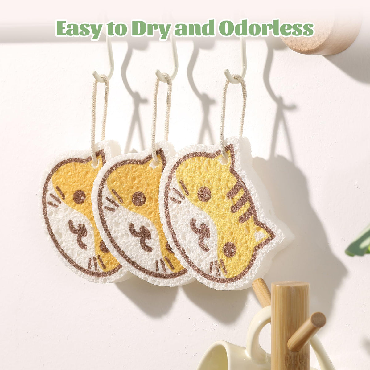 Cartoon Kitchen Sponge (4 Count)