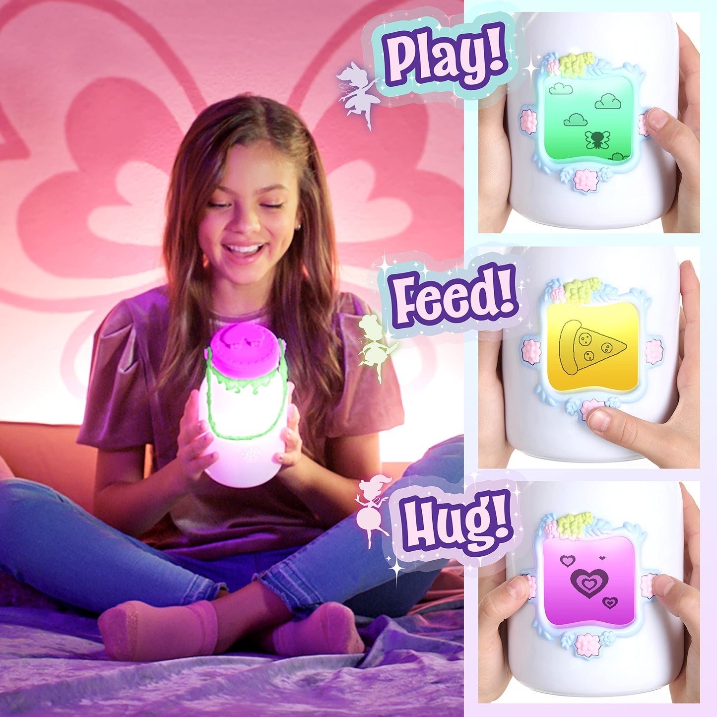 Got2Glow Fairies Finder - Electronic Fairy Jar Catches 30+ Virtual Fairies - Got to Glow in The Dark