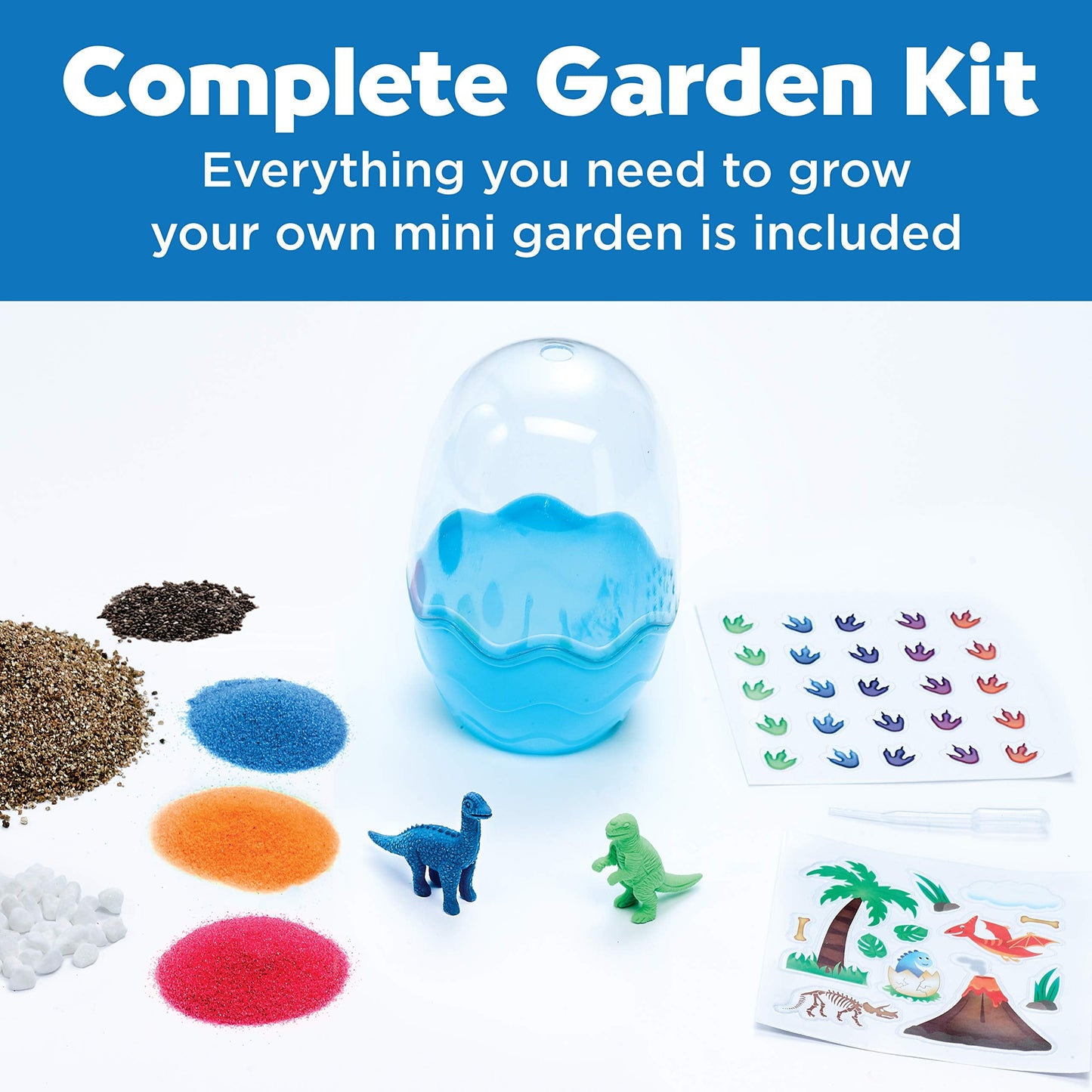 Creativity for Kids Mini Garden Dinosaur: Terrarium Kit for Kids - Dinosaur Crafts for Boys, Dinosaur Toy and Science Kit for Kids, Spring Crafts (Ages 6+)