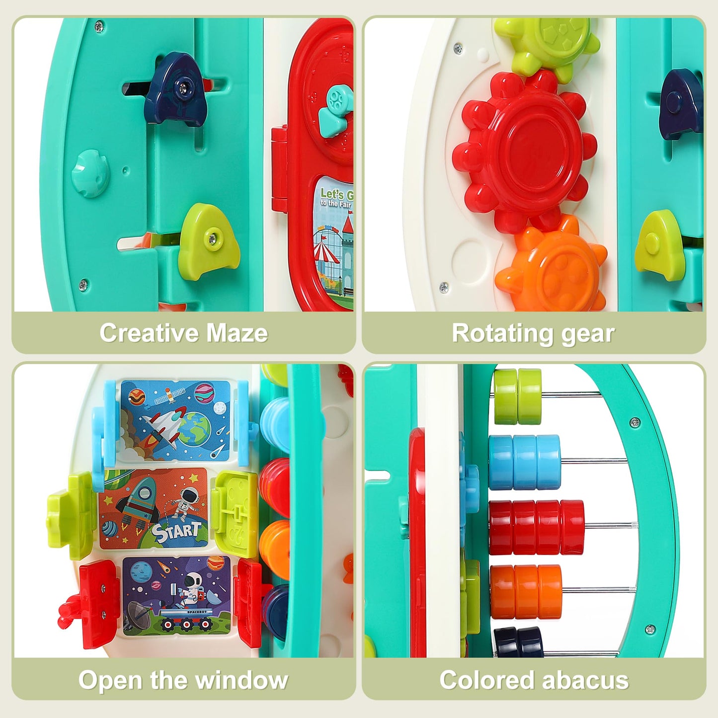Didklom Musical Rocket Toy for Toddlers 1-3 ， Space Learning Toy with Lights & Songs ， Sensory Fine Motor Skills Development ， Birthday Gifts for Boys & Girls