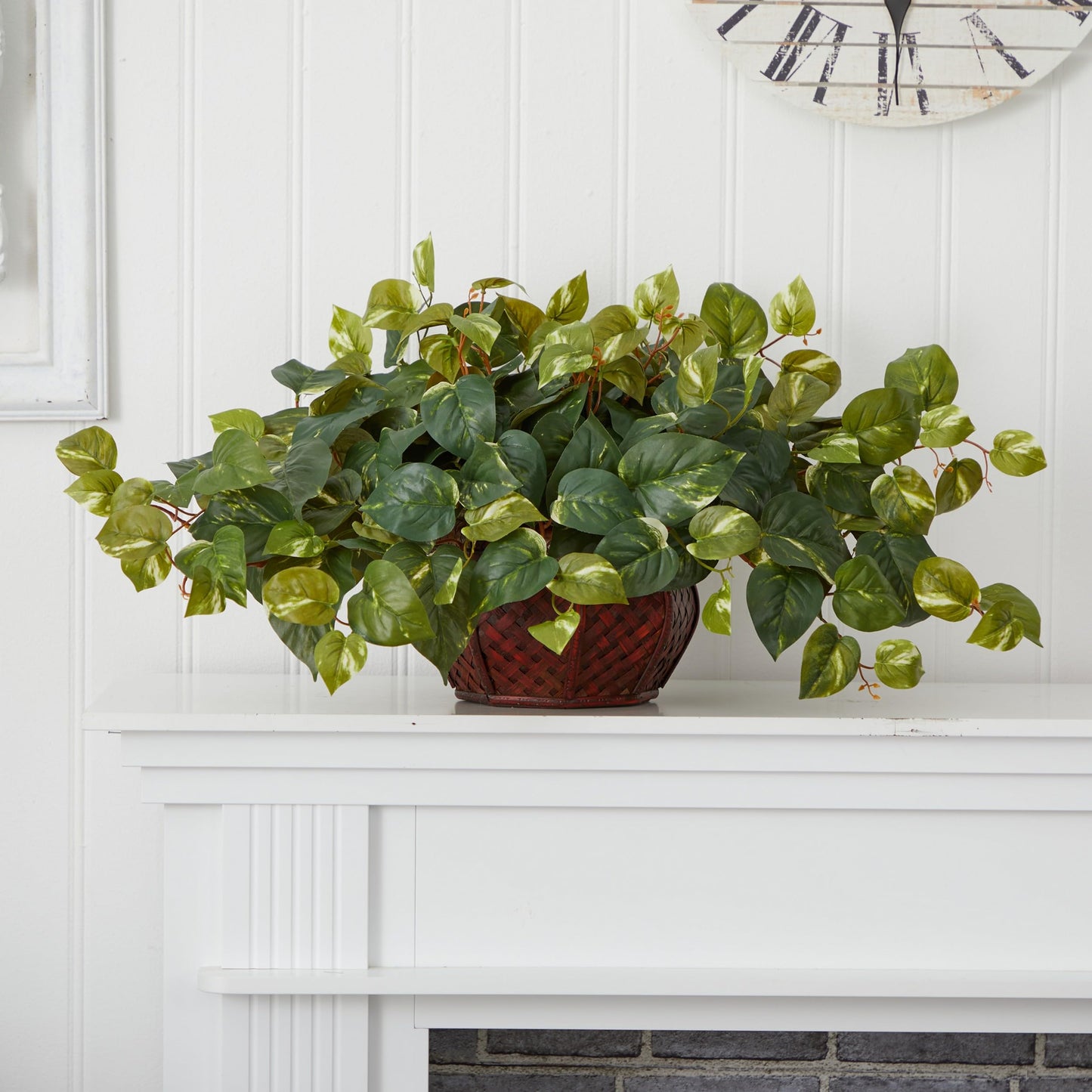 Nearly Natural Pothos with Decorative Vase Artificial Plant