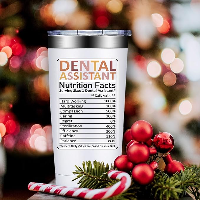 Dental Assistant Gifts for Women Men - Dental Assistant Appreciation Gifts - Gift Ideas for Dentals Assistants Week - 20oz Tumbler