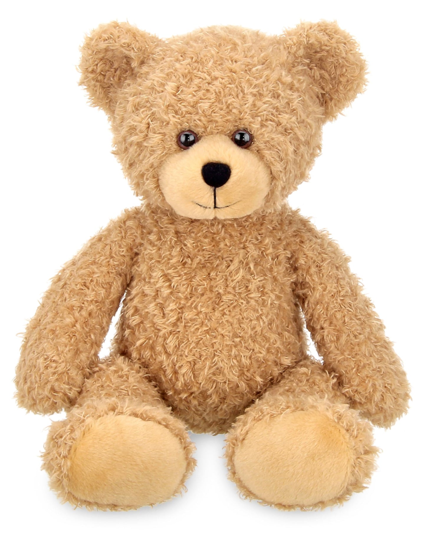 Bearington Bubsy Brown Teddy Bear Plush - 16" Light Brown Teddy Bear Toy with Ultra-Soft Plush Fur and Hand-Sewn Nose - Cuddly Stuffed Bear Gift for Kids, Babies, and Teddy Collectors
