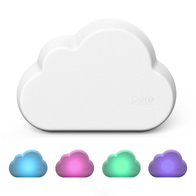 Pure Enrichment PureBaby Cloud Ultrasonic Cool Mist Humidifier - Quiet Variable Mist for up to 24 Hrs, Color Night Light, BPA-Free, Ideal for Baby