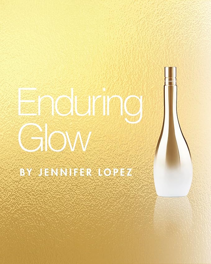 Jennifer Lopez Enduring Glow Eau De Parfum Spray, Iconic Shaped Gold Metalized Bottle, 1.0 Fl Oz (30 ml)