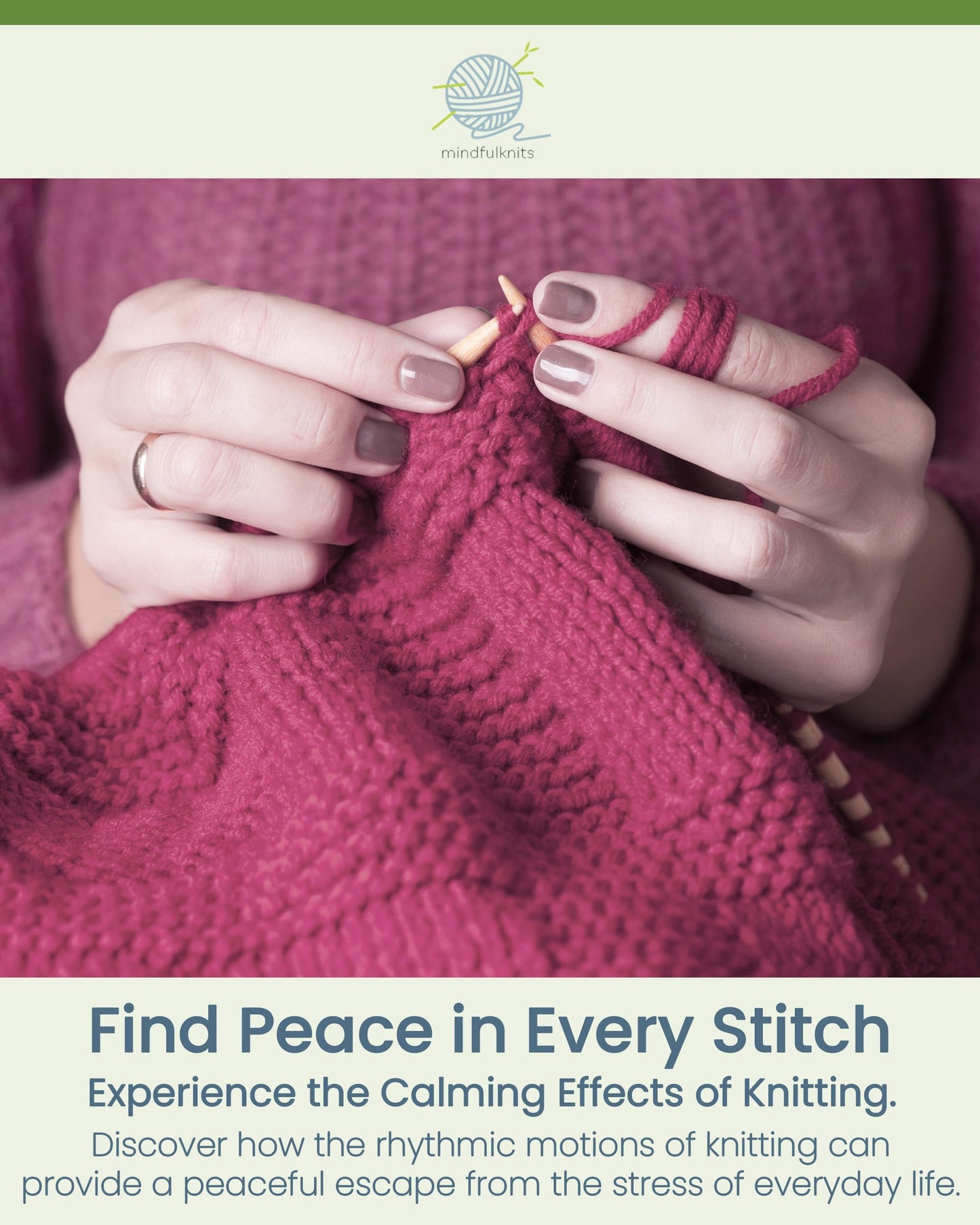 mindfulknits - Beginners Washcloth Knitting Kit - Includes 100% Cotton Knitting Yarn + Circular Knitting Needles & Yarn Needle (Flora Colored Cotton Yarn) - Mindful Crafting Kit