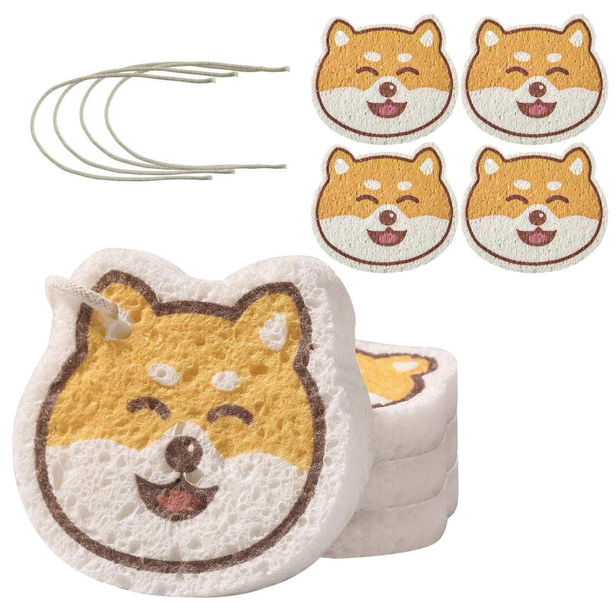 Cartoon Kitchen Sponge (4 Count)