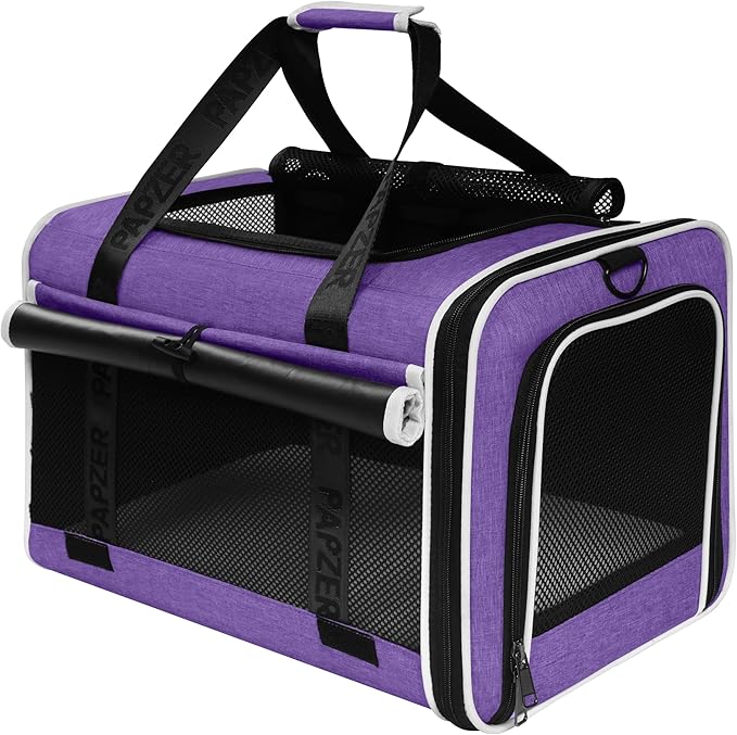 Cat Carrier for Travel, Soft-Sided, Top Loading, Privacy Curtain, to 20 lbs