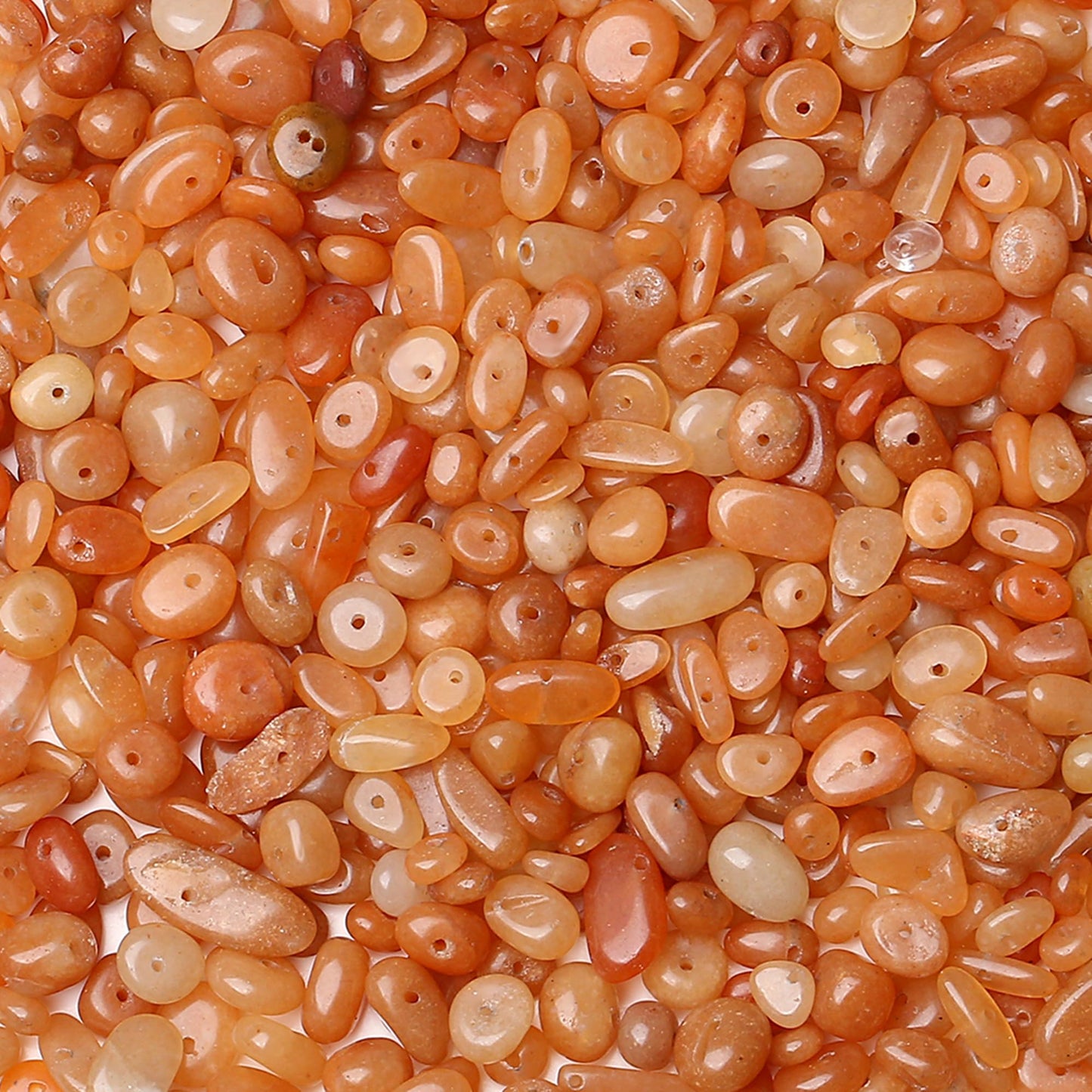 ZHIYUXI 400pcs Red Aventurine Beads 5-8mm Crystals Gemstones for Bracelet Making Irregular Stone Bead for Jewelry Making Natural Chips Craft 2 Strands