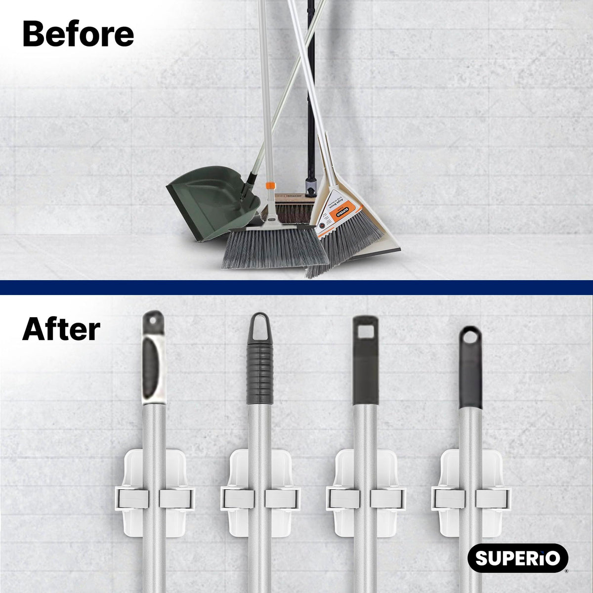 Mop and Broom Holder (12.99 Count)