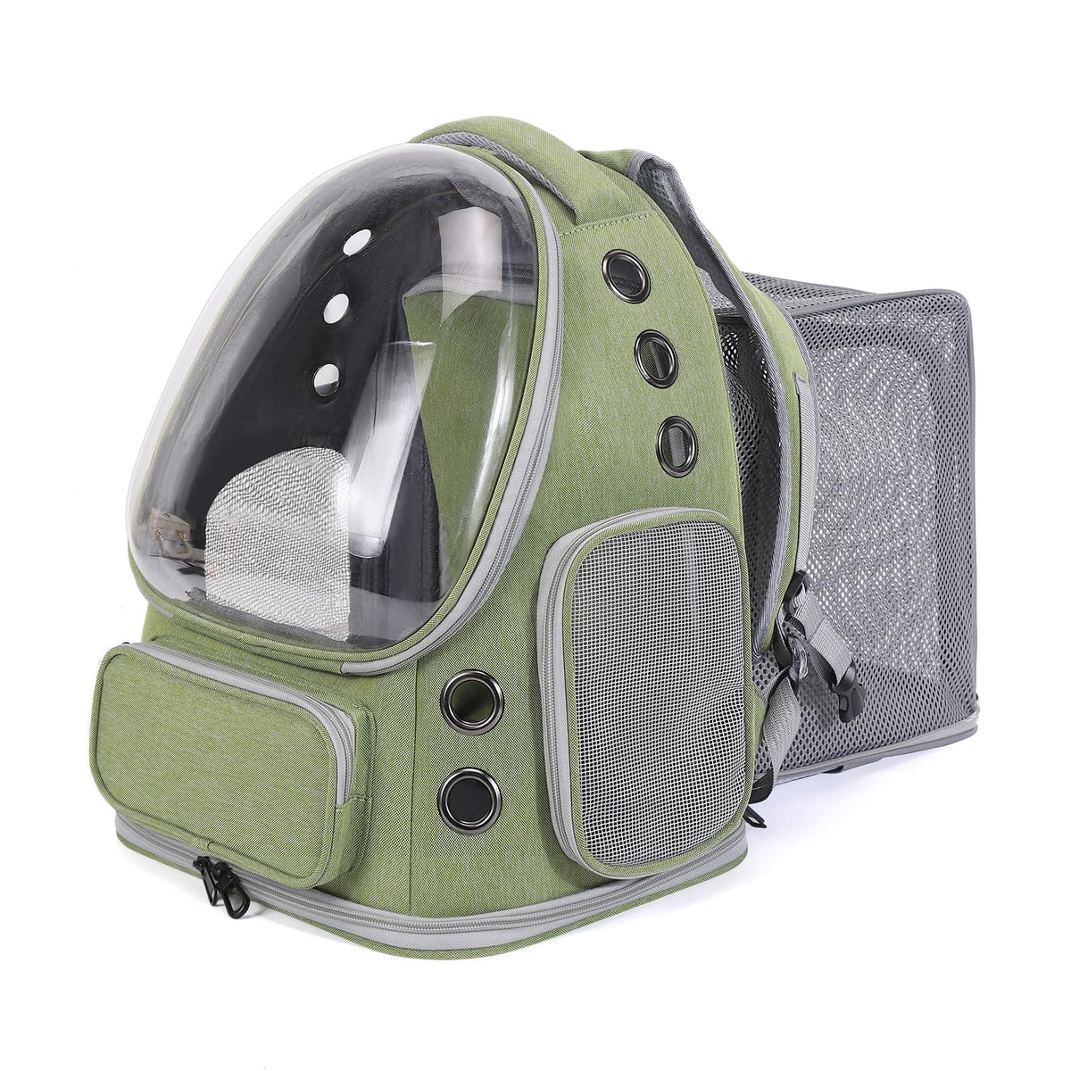 GixDix Cat Backpack Carrier for Cats and Small Dogs, Breathable Cat Bubble Backpack, Airline Approved Pet Travel Carrier for Hiking Camping Outdoor(Blue)