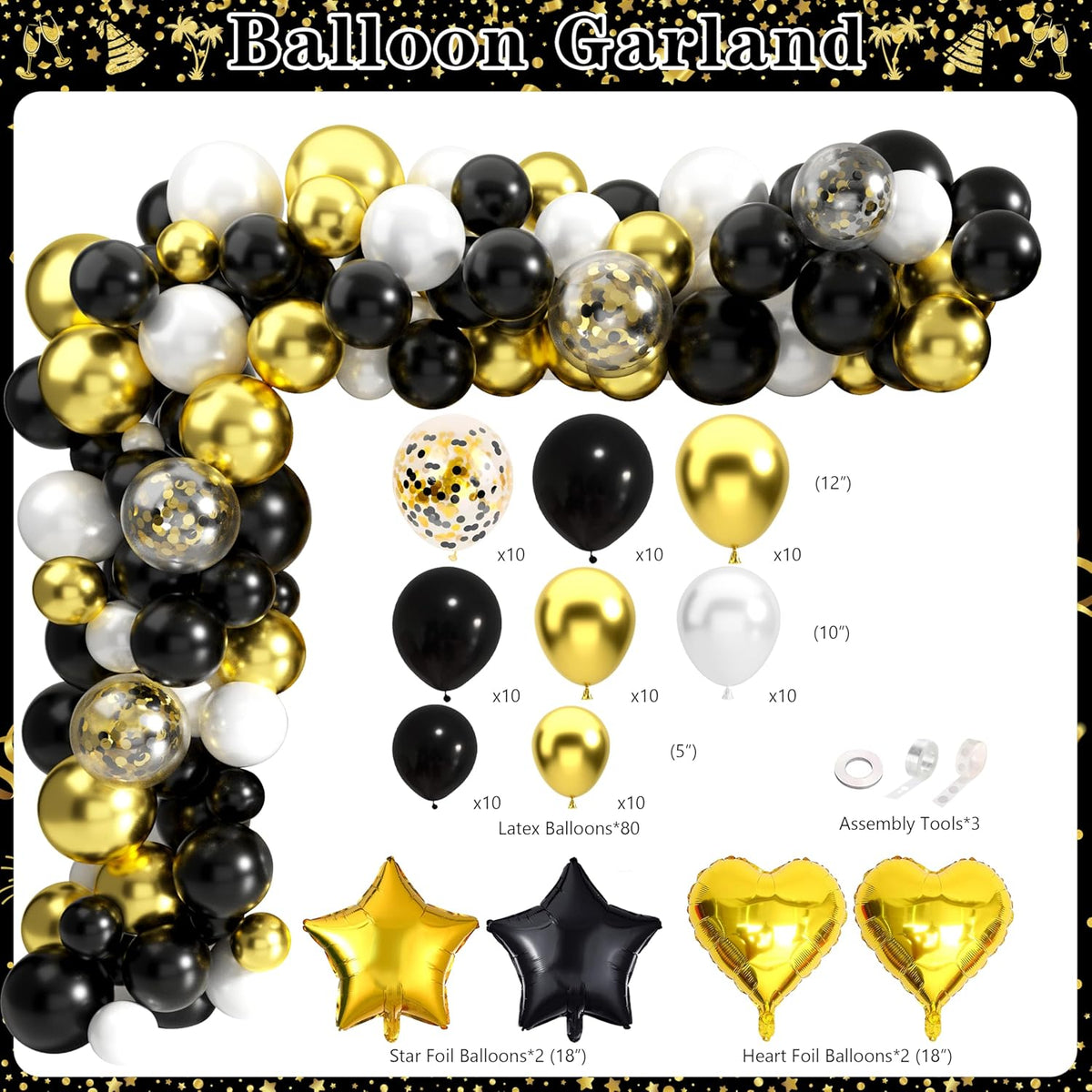 Retirement Party Decorations, 109Pcs Black Gold Happy Retirement Decorations for Men Women, The Legend Has Retired Backdrop Sash Banner Tablecloth Pompoms Centerpiece Hanging Swirls Balloons
