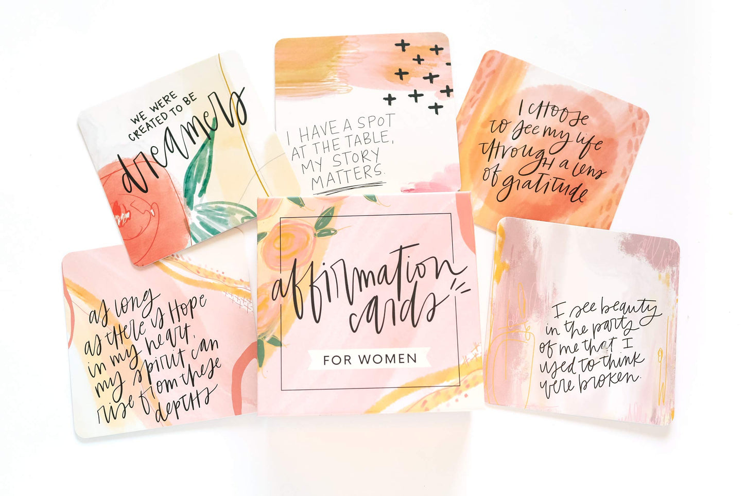 Affirmation Cards for Women: Beautifully Illustrated Inspirational Cards with Positive Affirmations to Help with Gratitude, Mindfulness, Daily Encouragement and Self Care