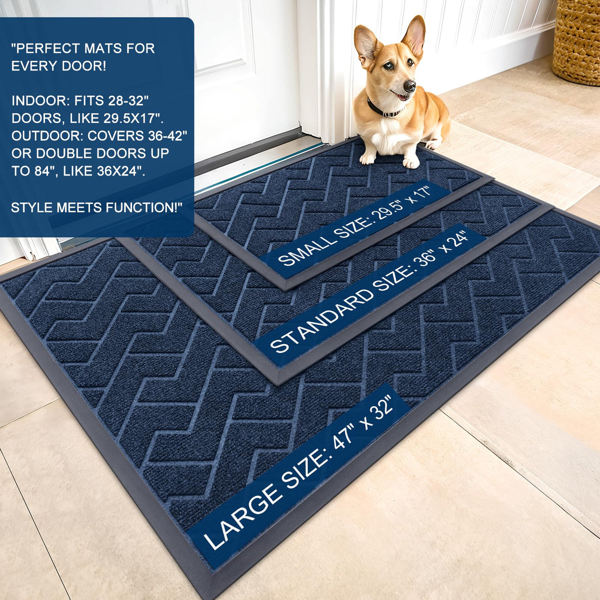 Front Door Mat Outside 47x17