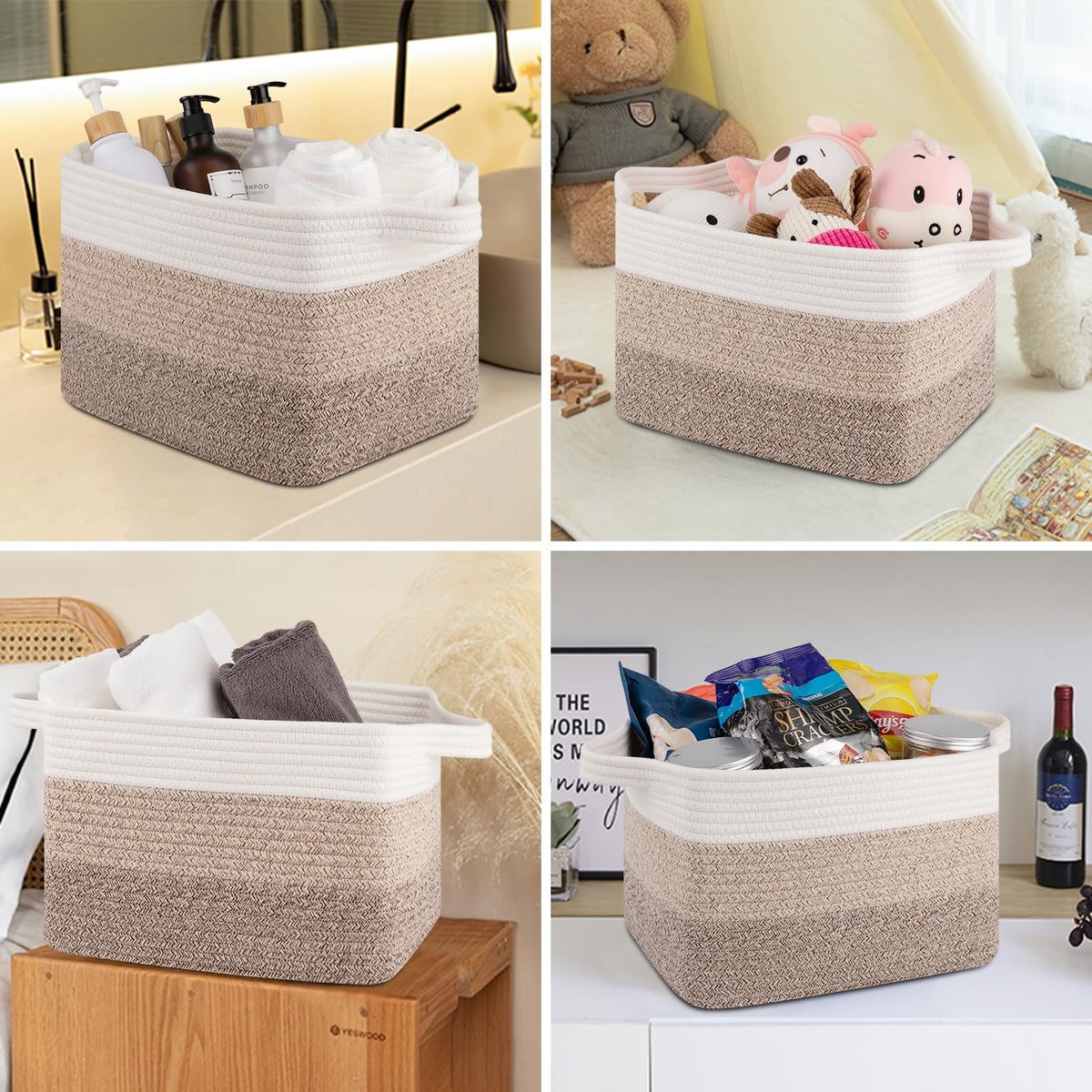 Storage Baskets for Organizing (3 Count)