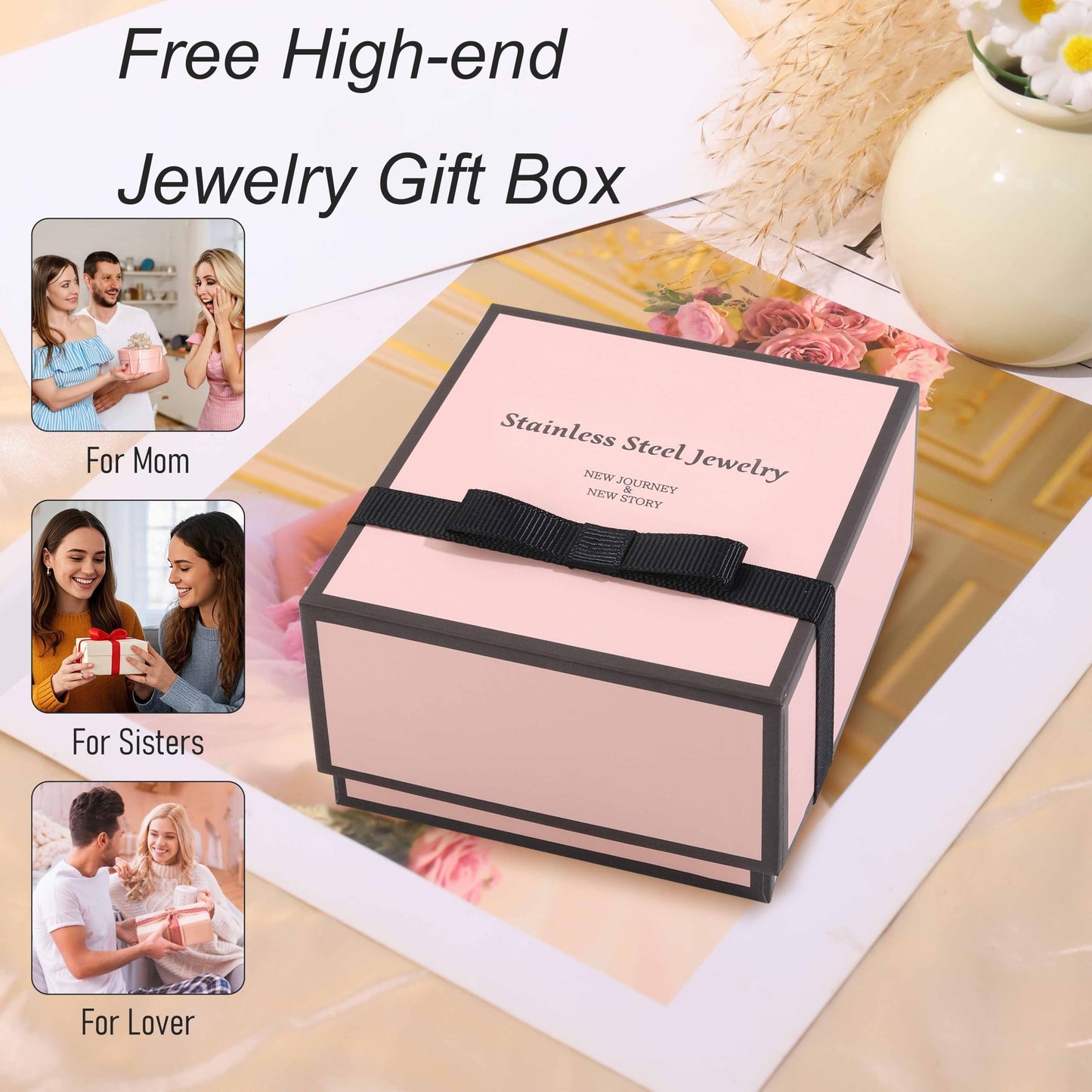 ISELBDR 18K Gold Plated Clover Bangle Bracelet Set for Women Stackable Adjustable Tennis Bracelet Non Tarnish Gift Jewelry for Christmas Valentines Birthday Mother's Day