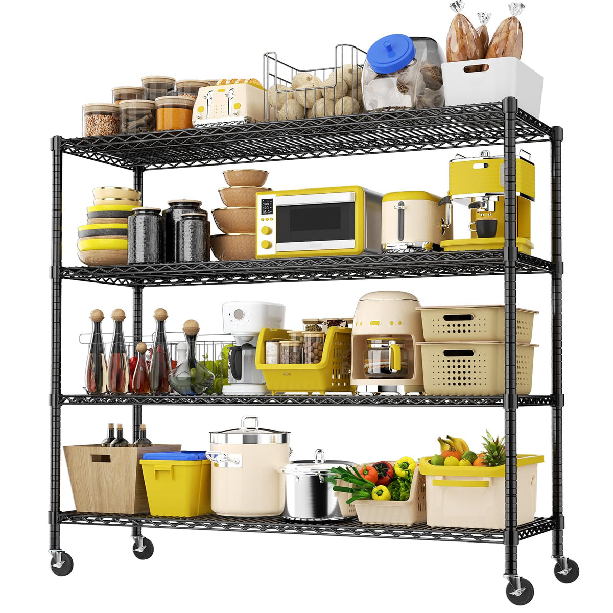 Storage Shelves with Wheels
