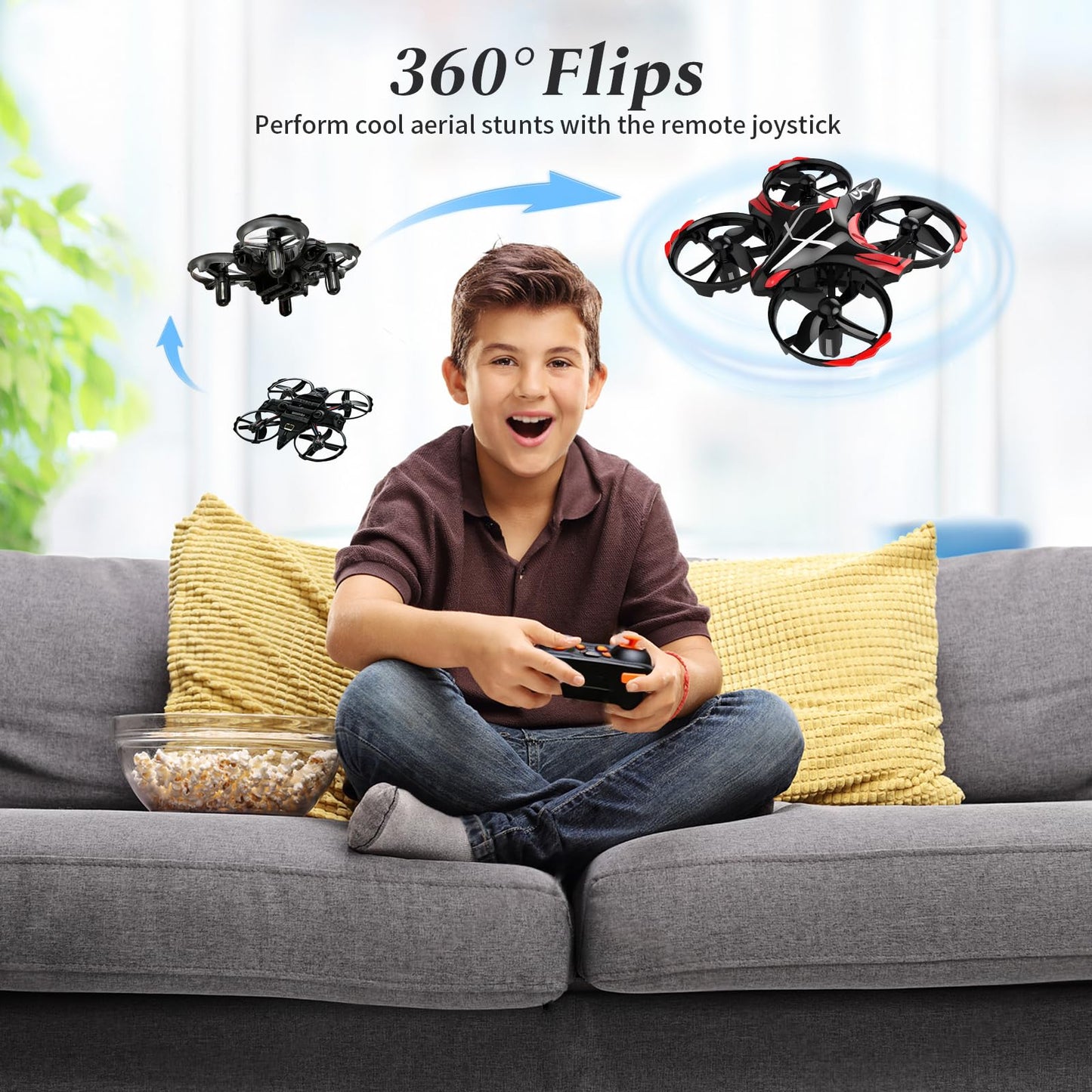 A ALPHA Mini Drone for Kids Aircraft Gesture-Controlled Kids Toy