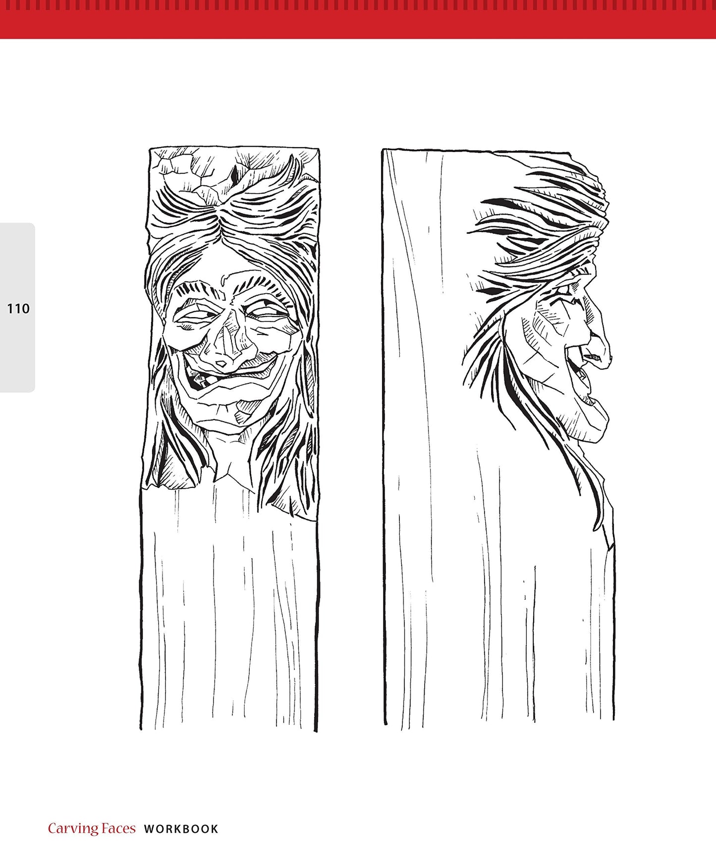 Carving Faces Workbook: Learn to Carve Facial Expressions with the Legendary Harold Enlow (Fox Chapel Publishing) Detailed Lips, Eyes, Noses, and Hair to Add Expressive Life to Your Woodcarvings