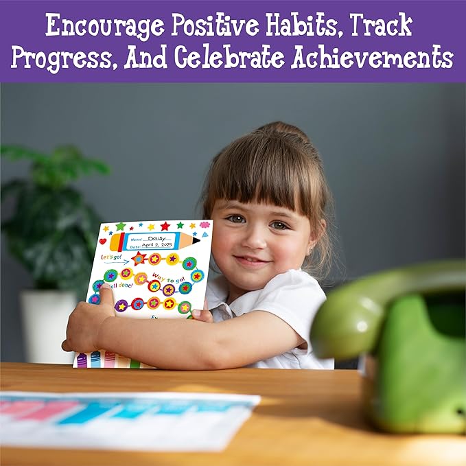 40 Pack Incentive Chart, 2 Adorable Designs with 1078 Stickers, Classroom Family Reward Chart System for Kids Homework Assignments, Attendance, Good Behavior, Chores, Potty Training Progress