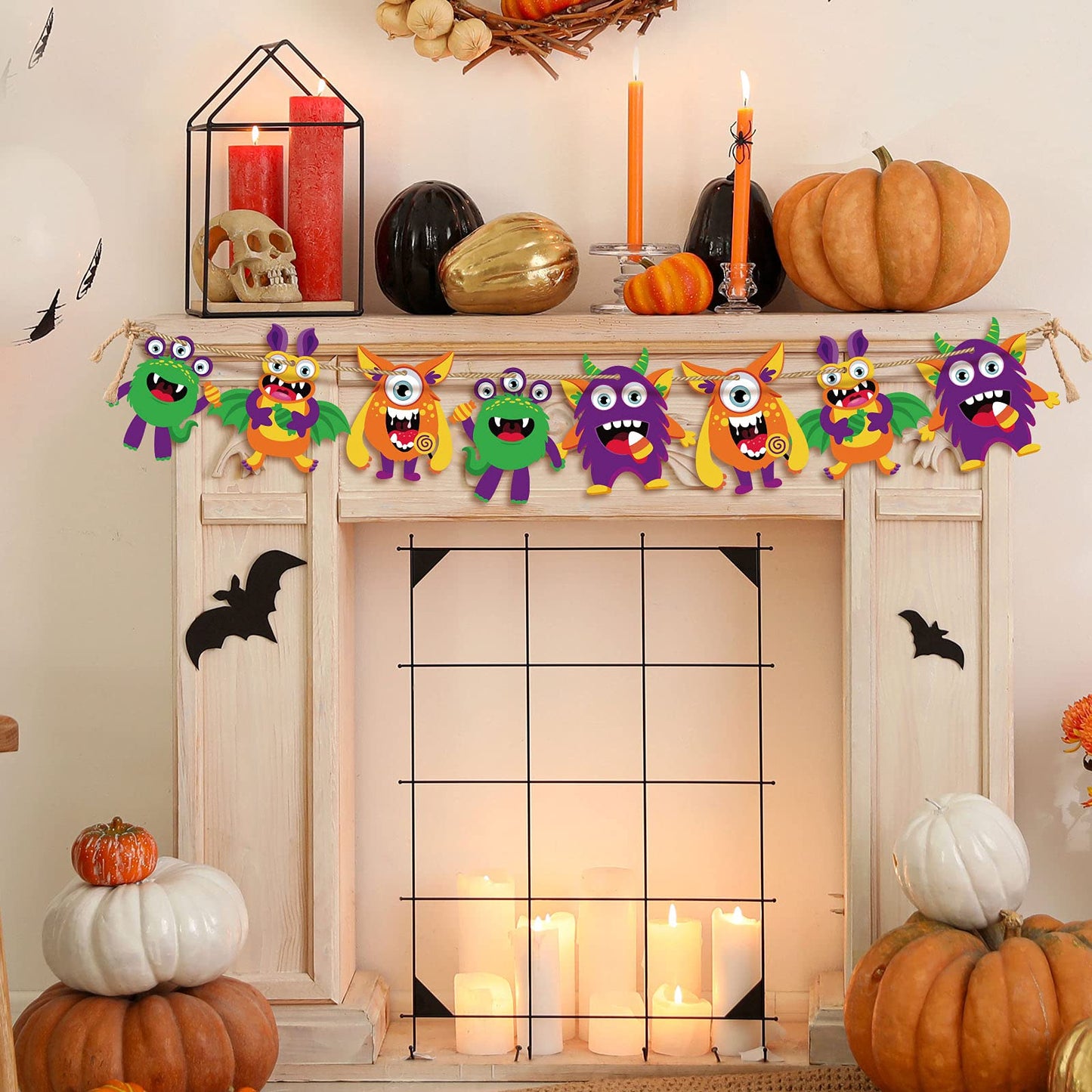 Sumind 36 Sets Halloween Craft Paper Ornaments Kits DIY Craft Halloween Paper Decorative Kit Art DIY Handcraft Supplies for Game Activities