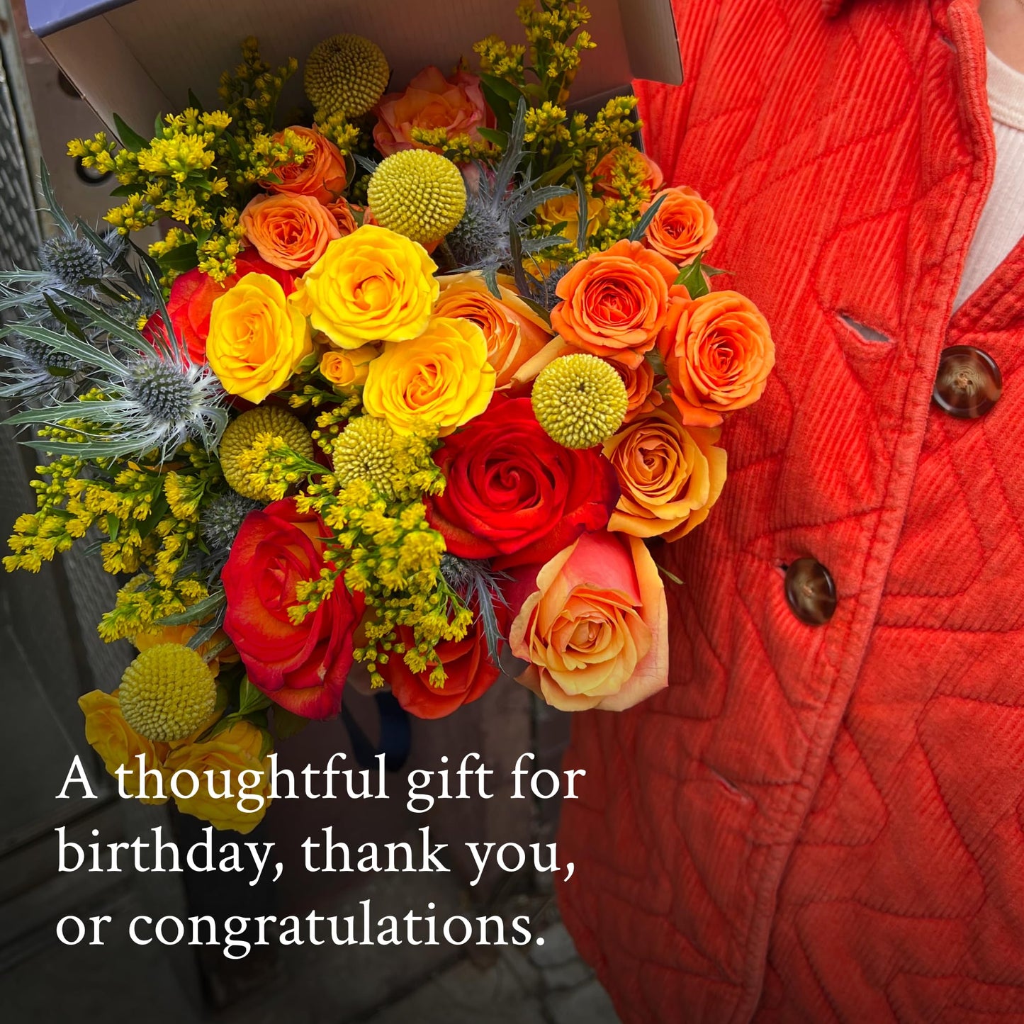 UrbanStems – Double The Firecracker Bouquet (No Vase) – Fresh Flowers for Delivery – Gift for Birthday, Thank You, Congratulations, Anniversary