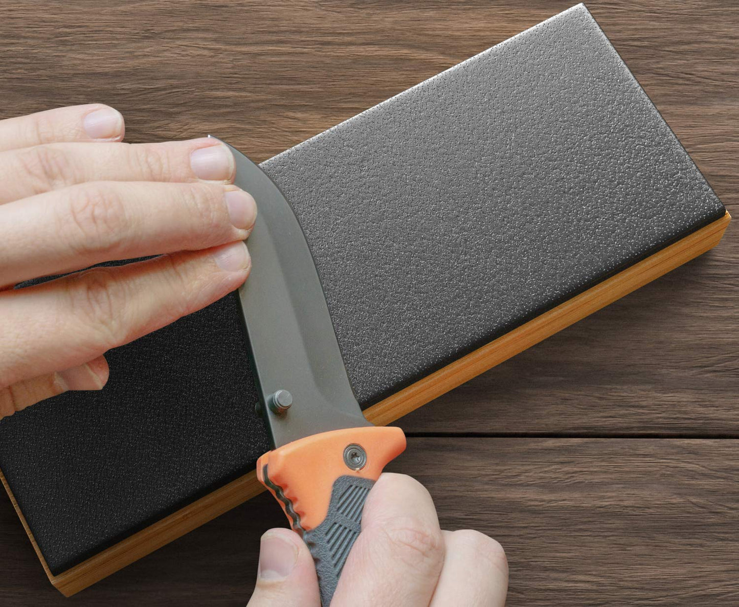 Sharp Pebble Knife Sharpening Stones Kit with 1000/6000 and Classic Leather Strop with Angle Guide & Green Compound