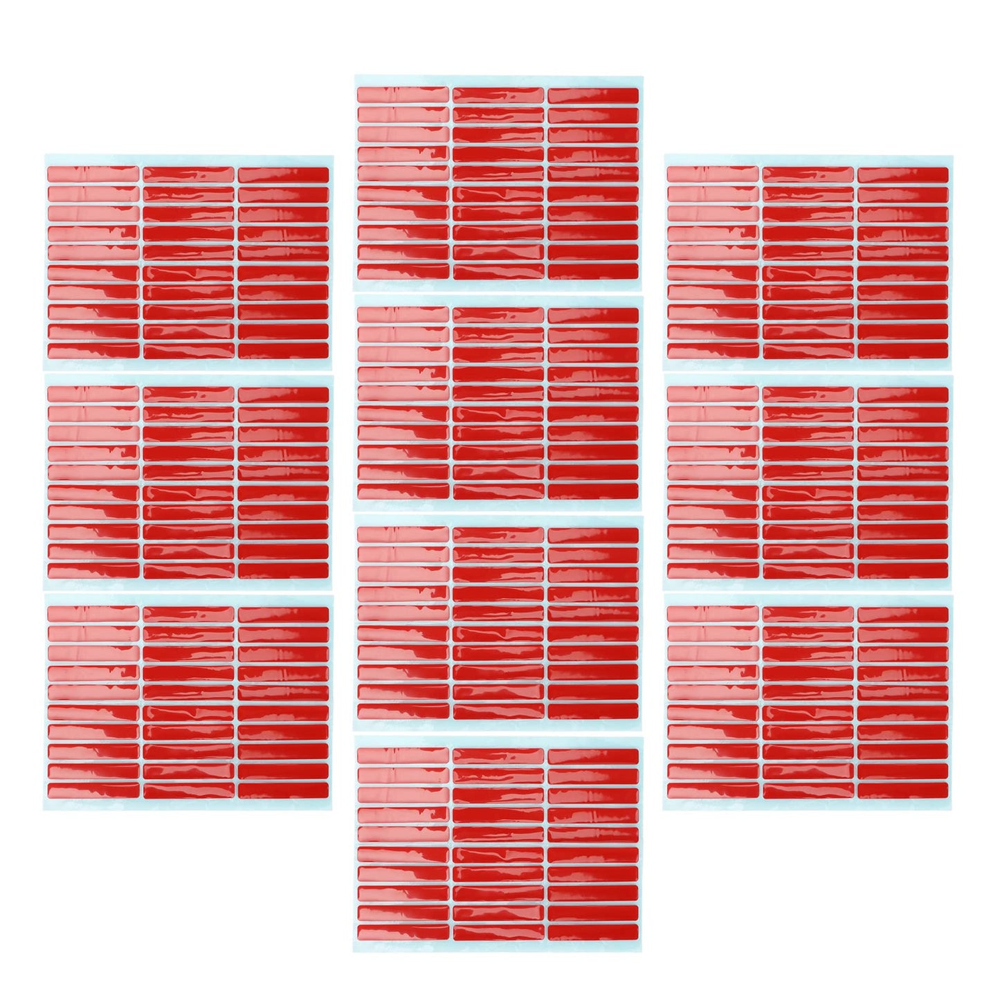 10 Sheets Nail Art Mounting Tape, Double Sided Adhesive Nail Tip Display Tape with Strong Hold for Nail Color Charts, False Nail Fixing & Nail Salon Display Tools