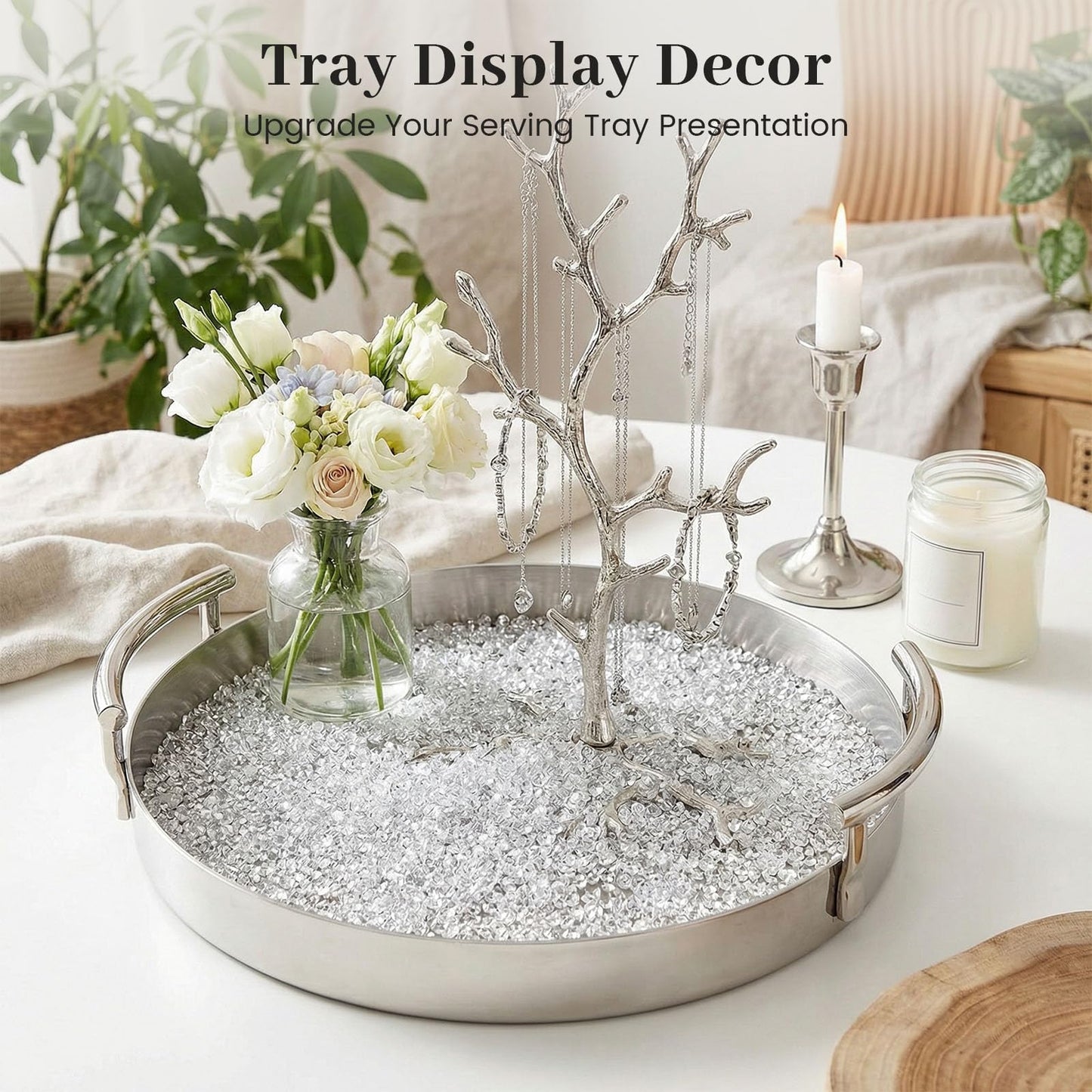 FUTUREPLUSX 10000PCS Fake Diamonds, 4.5mm Mini Clear Diamonds Decoration Acrylic Crystal Vase Fillers Table Scatter Confetti Gems for Wedding Bridal Shower Birthdays Graduation Party Home Decor