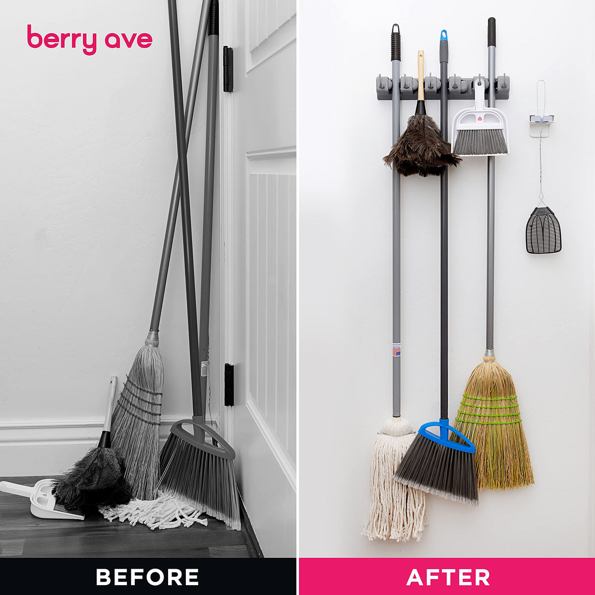 Combo 5 Slot Broom Holder w
