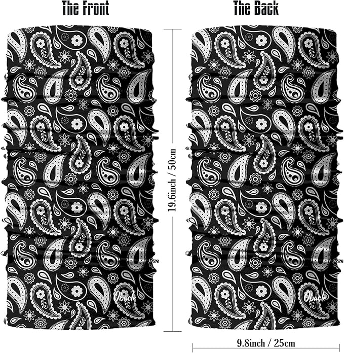 Obacle Neck Gaiter Face Mask Bandana for Dust Wind Sun Protection for Men Women
