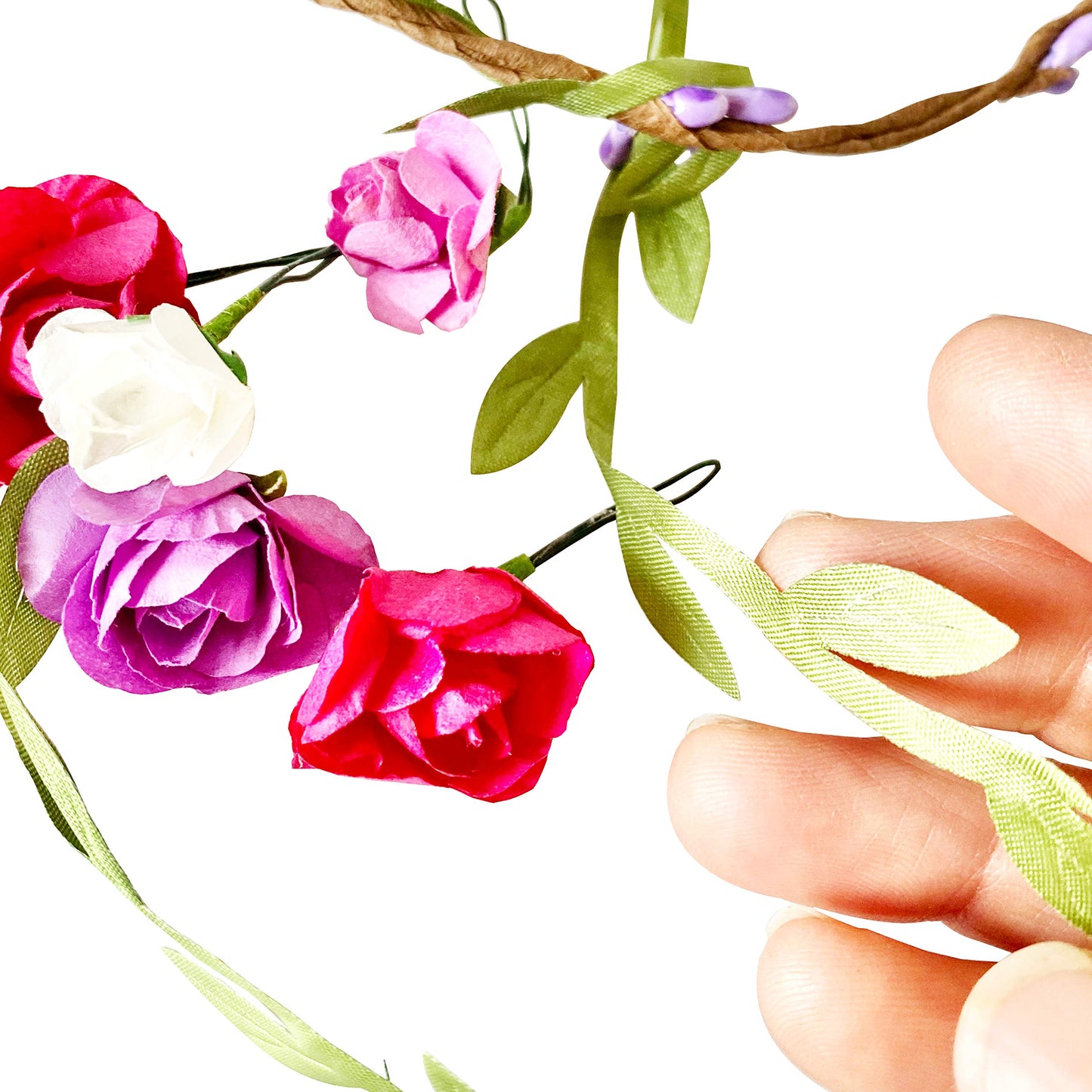 Hapinest Make Your Own Flower Crown Kit & Bracelet Craft Kit for Girls Ages 6 Years and Up