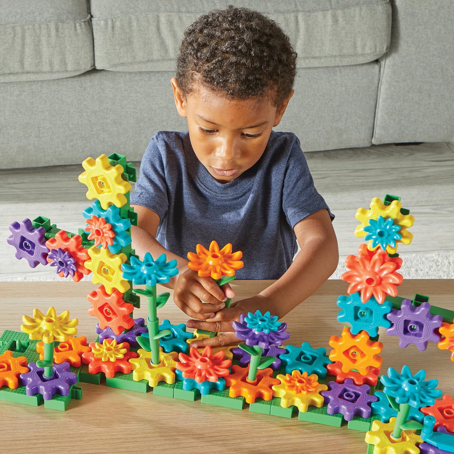 Learning Resources GardenGears Building Set - Hands-On Educational Construction & Engineering, Preschool STEM Building Sets, Toys for Kids, Montessori, Fine Motor Games, Gifts for Kids
