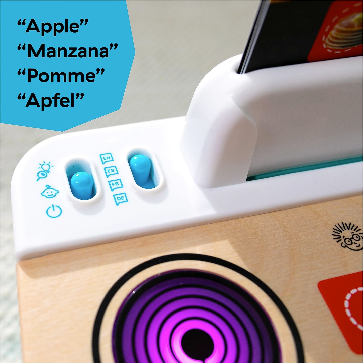 Baby Einstein + Hape Magic Touch Kitchen Play Toy Cooking Stove Set with Real Sounds and Music, Fine Motor Skill Development, Ages 1, 2, 3, 4+