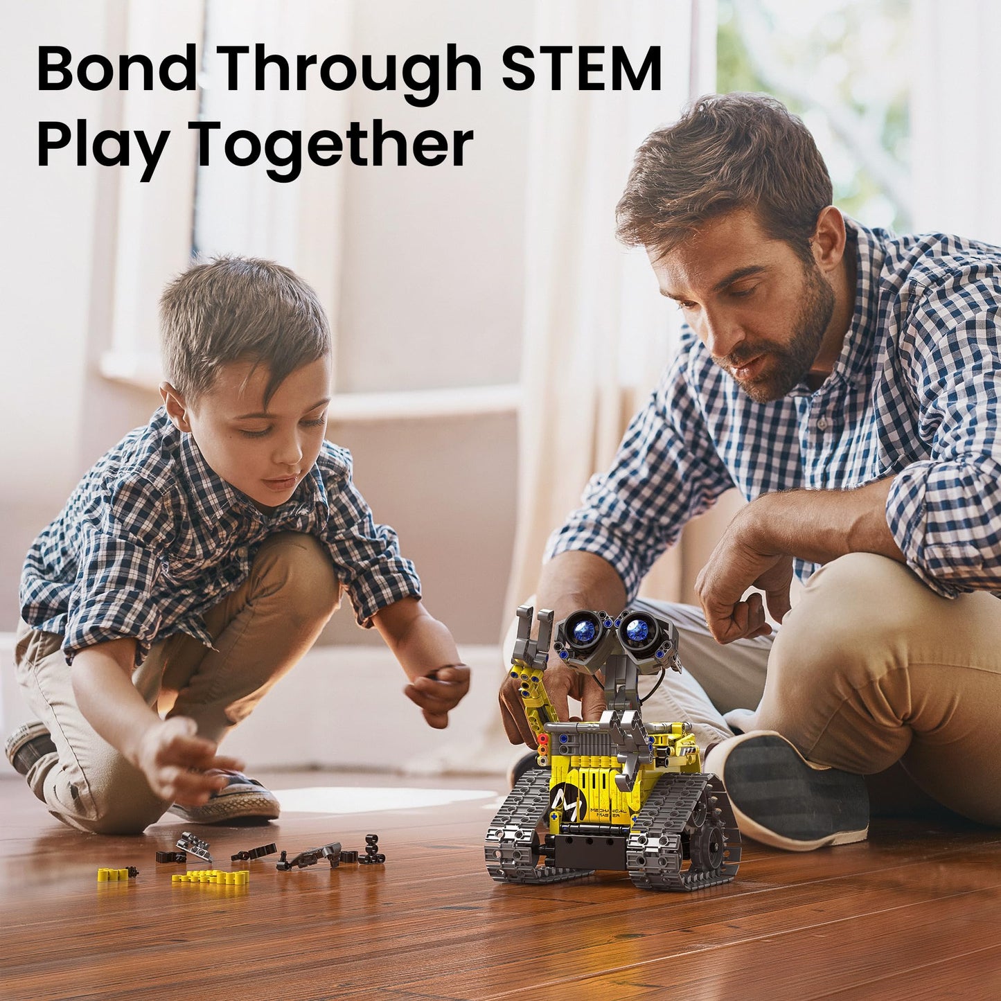Mibido STEM Robot Building Kit Gift for Boys Ages 8-12 with Remote Control, Technic Coding Robotic Toy for Kids’ Birthday, Buildable 5-in-1 Models with 488 Pieces