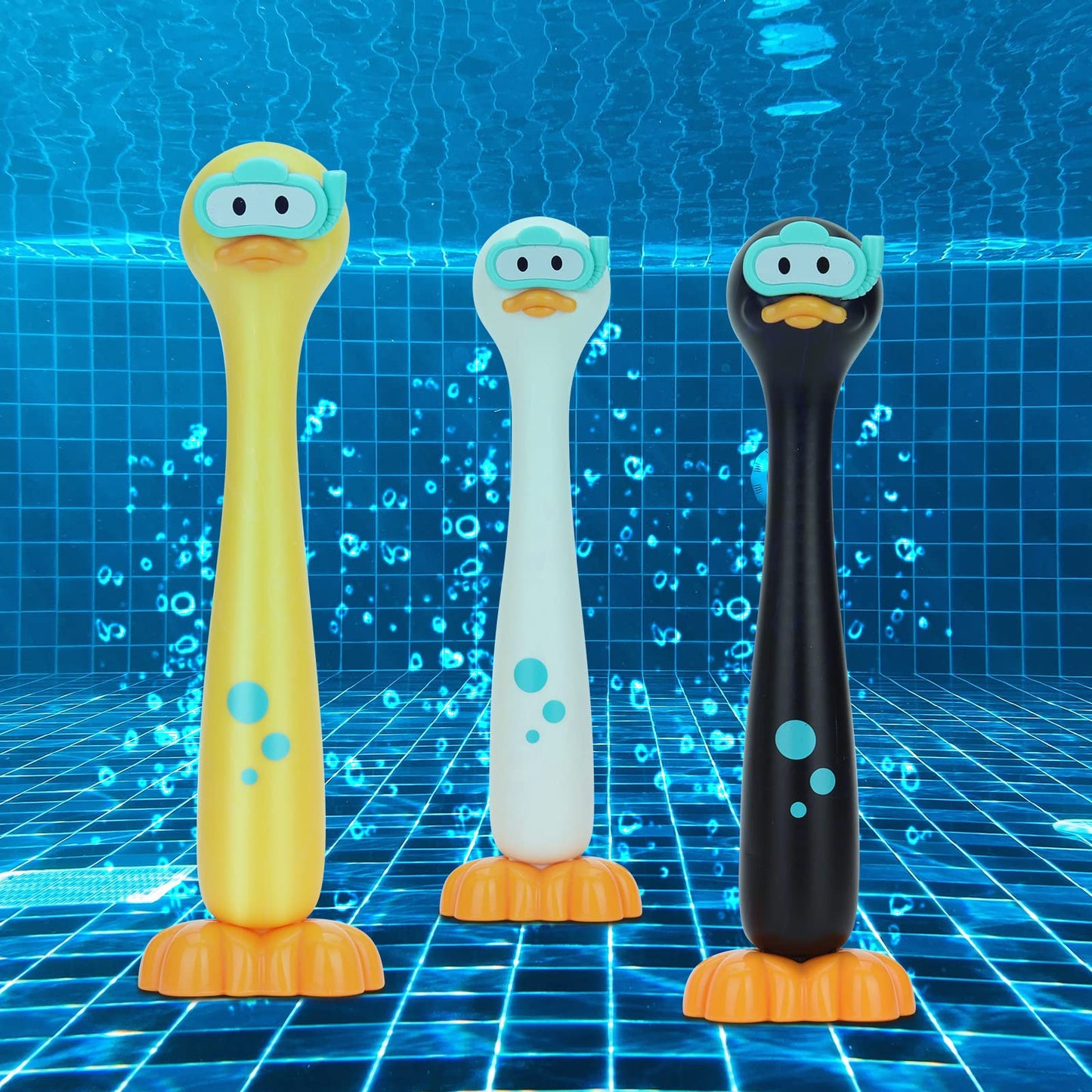 DOADW Summer Pool Toys Underwater Diving Games Dive Sticks Duck 3-Pack