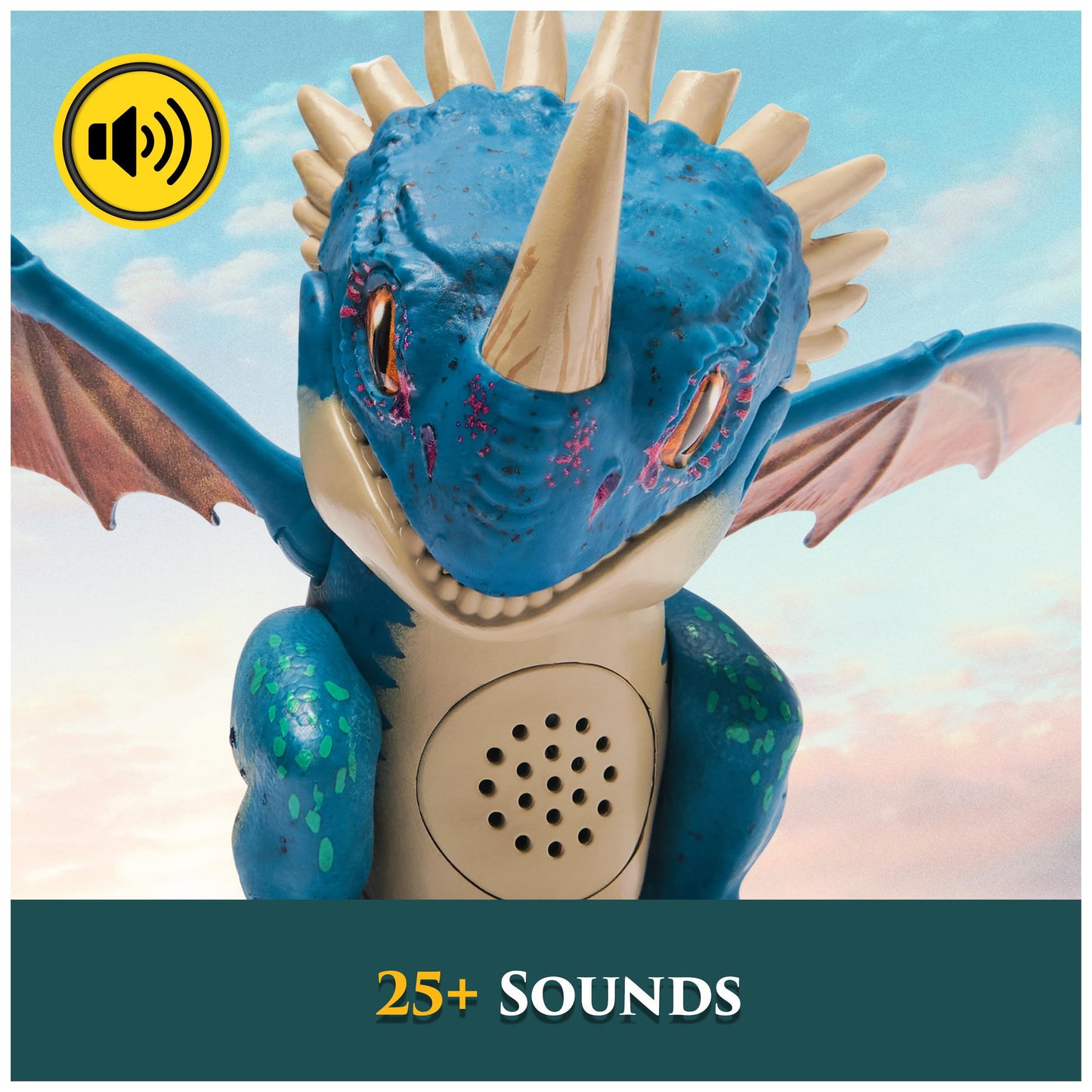 DreamWorks Dragons, How to Train Your Dragon, Roaring Minis Deadly Nadder, Interactive Toy with 25 Sounds, Kids Toys for Boys & Girls Ages 4 & up