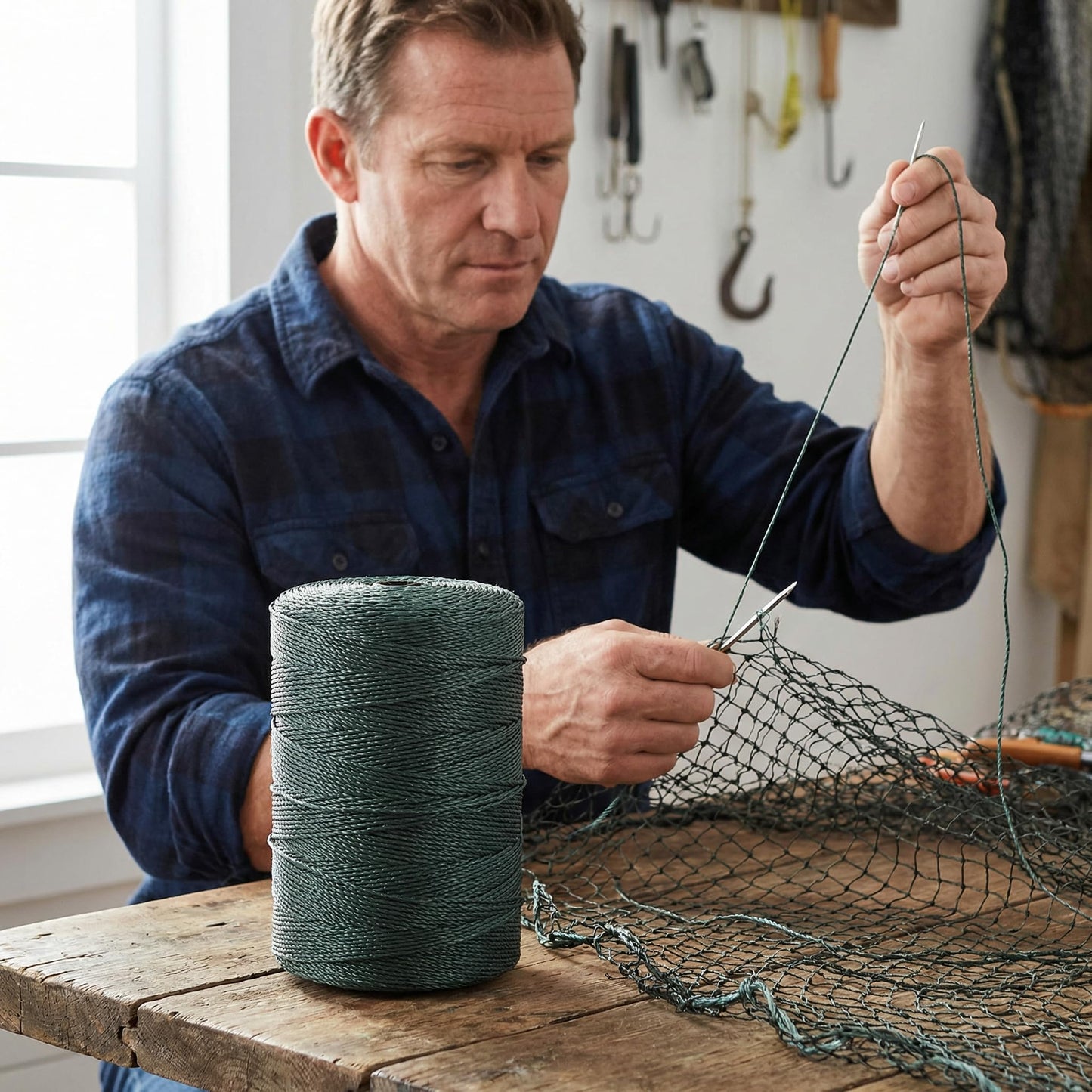 1 Roll Fishing Net Repair Line Braided Fishing Line Packing Repair Twine Multi-use Nylon Twine Braided Fish String Netting String Nylon Craft Rope Air