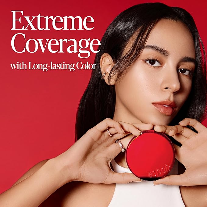 Espoir Be Velvet Cushion Foundation #29 Walnut | Quick and Easy Coverage with Long-lasting Color by Zero Oxidation, Velvety Smooth Finish & Lightweight Formula, Vegan, Korean Makeup, 0.46 oz