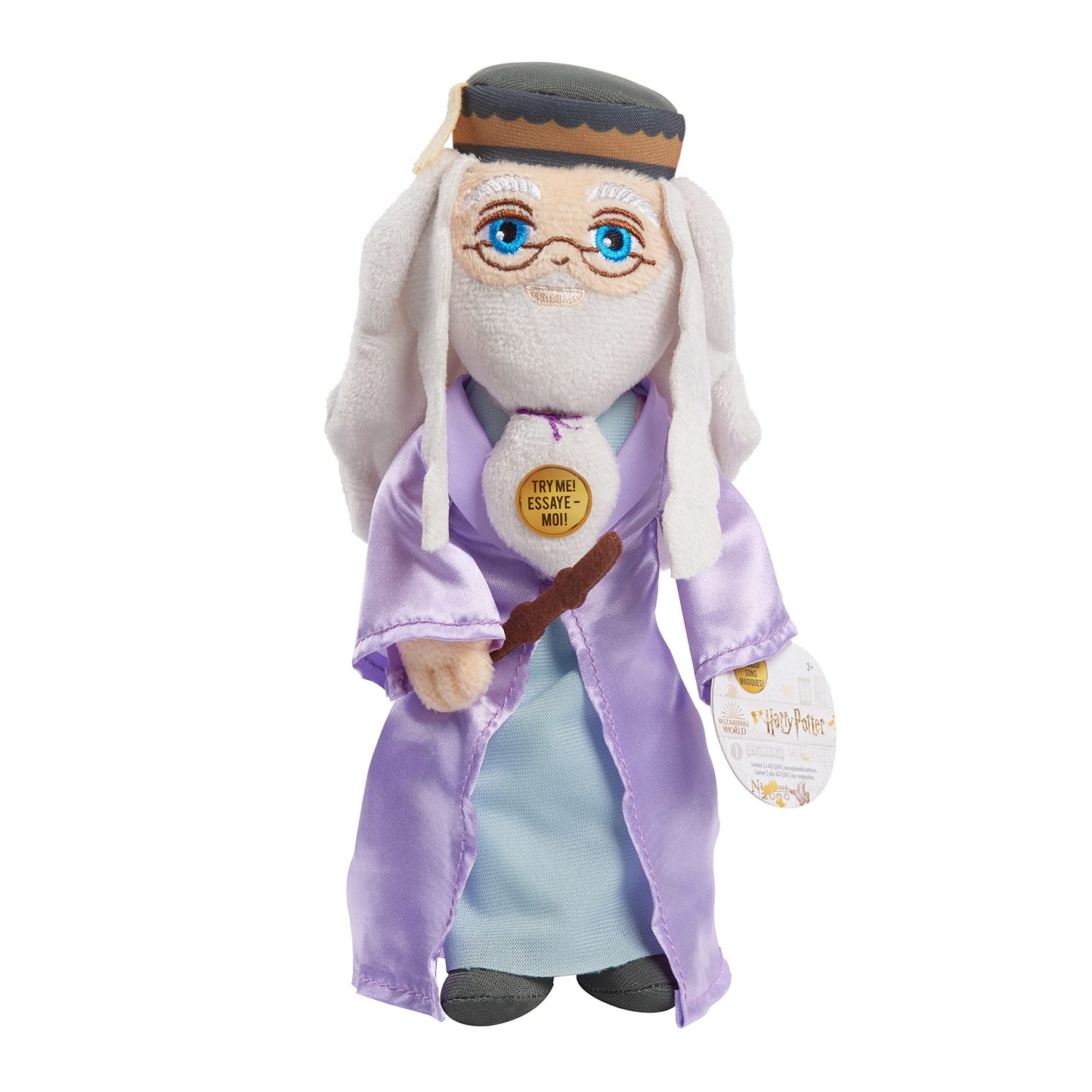 Harry Potter™ 8-Inch Spell Casting Wizards Professor Albus Dumbledore™Small Plushie with Sound Effects