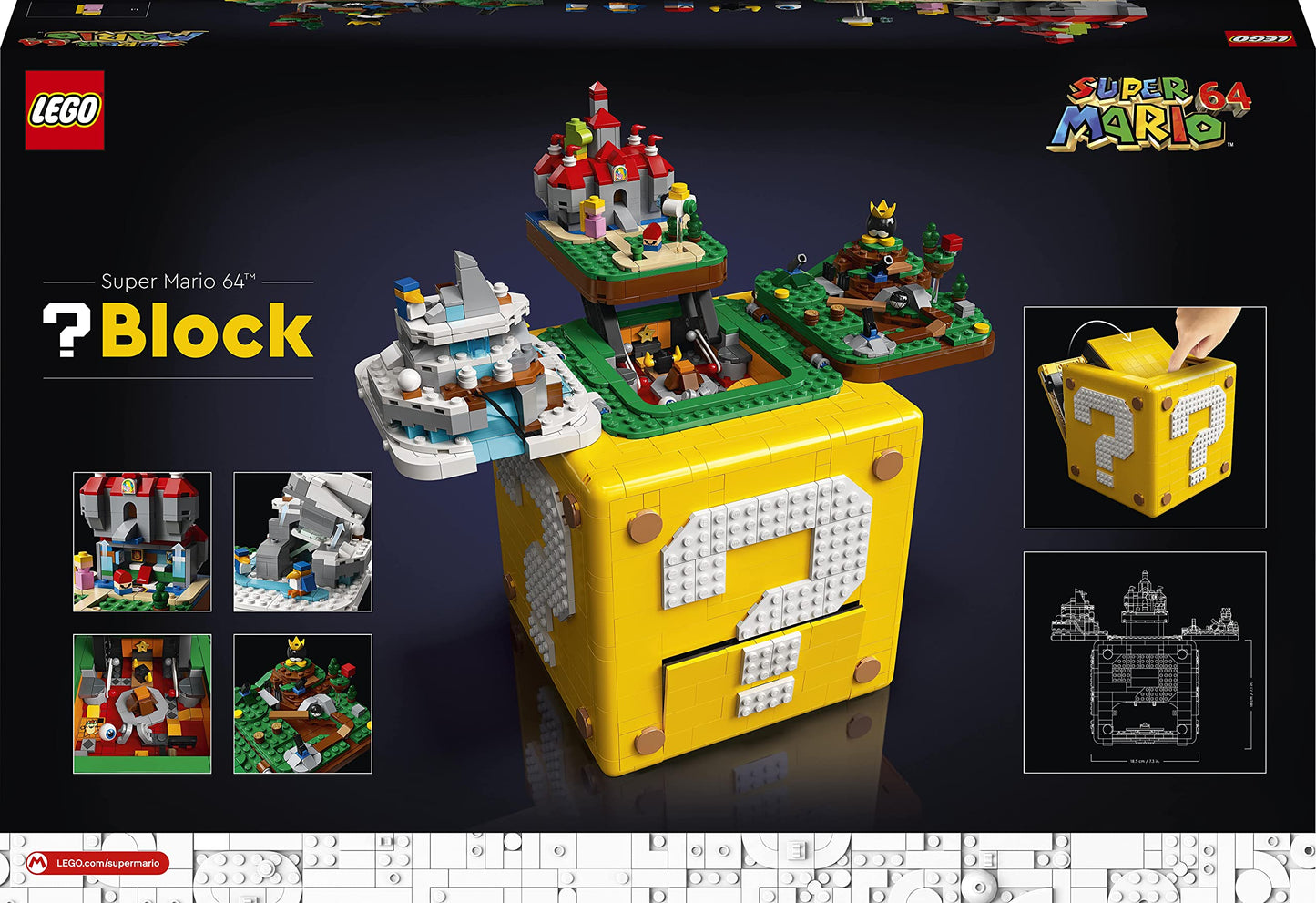 Lego Super Mario Fragezeichen-Block aus Super Mario 64